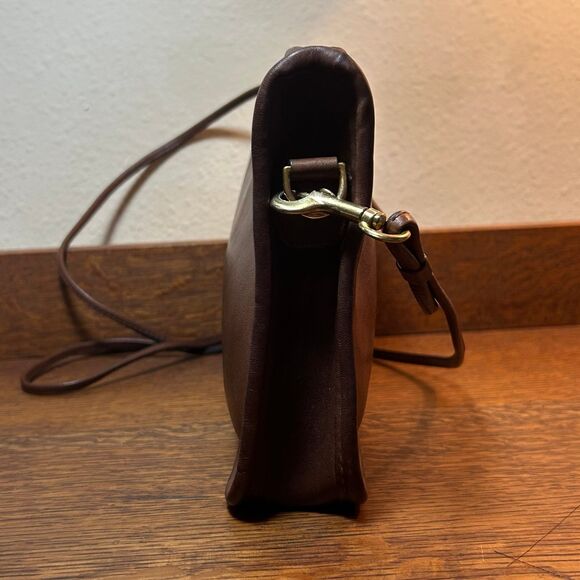 COACH Vintage 70’s NYC 9455 Basic Bag Zippered Clutch Leather Bag Purse - Picture 3 of 8